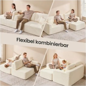 Modulárna rohová sedačka LCS184WD01 krémová