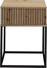 Nočný stolík s 1 zásuvkou Marle, dub artisan
