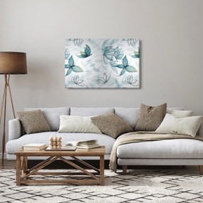 Obraz - Modré motýliky (90x60 cm)