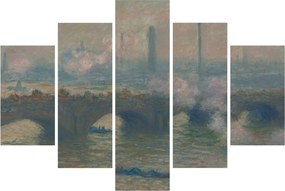 Obraz - Claude Monet, Waterloo Bridge, Gray Day, reprodukcia (150x105 cm)