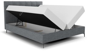 Jednolôžková posteľ 120 cm Infernus Bonell (tmavosivá) (s roštom, s úl. priestorom). Vlastná spoľahlivá doprava až k Vám domov. 1082290