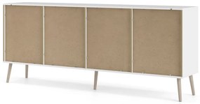 Biela komoda 196x82x39 cm Oslo – Tvilum