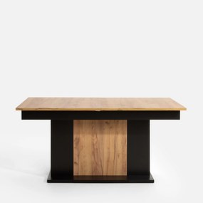 Jídelní rozkládací stůl Venetto 160/410 cm dub Craft zlatý/černý