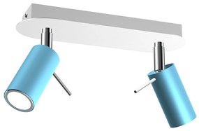 Bodové svietidlo PRESTON 2xGU10/MR11/40W/230V modrá