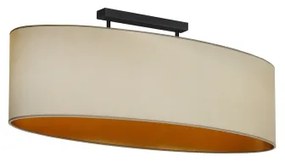 Duolla - Prisadený luster OVAL VEGAN 2xE27/15W/230V béžová