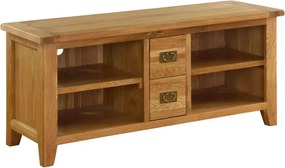 Vysoký stolík pod TV s 2 zásuvkami, 142x50x65 cm