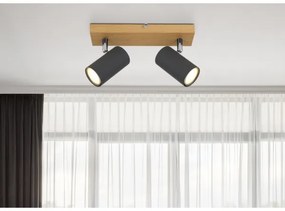 Globo 57911-2G - Bodové svietidlo ROBBY 2xGU10/35W/230V šedá/hnedá