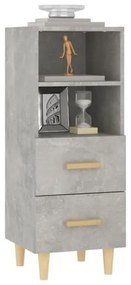 vidaXL Komoda betónovo sivá 34,5x34x90 cm spracované drevo-