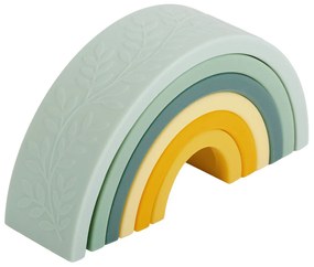 A Little Lovely Company - montessori stohovacia dúha - zelená a žltá