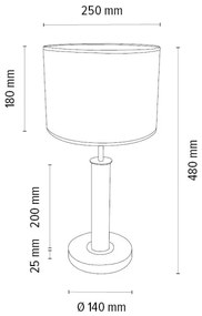 Spot-Light 7017400511528 - Stolová lampa BENITA 1xE27/60W/230V dub