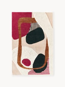 Ručne tuftovaný vlnený koberec's reliéfnou štruktúrou Rosco