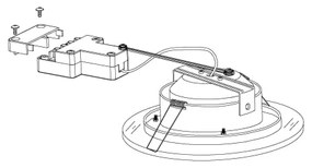Eglo 95932 - LED podhľadové svietidlo PINEDA 1 1xLED/11W/230V