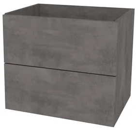 Mereo, Mereo Ponte, kúpeľňová skrinka 61 cm, Multidecor, Betón tmavosivý, MER-CN290SBET2