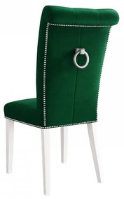 Čalúnená jedálenská stolička Piewik, Dostupné poťahy: Magic Velvet 2209, Farby nožičiek: čierna