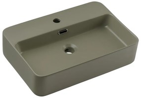 Keramické umývadlo na dosku TRUST 2 olivovozelené