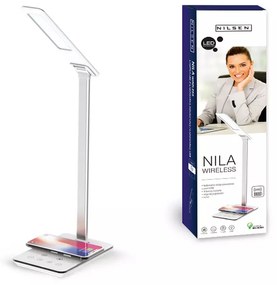 Stolná lampa s bezdrôtovým nabíjaním Nila Nilsen LED WHITE MA011 MA011