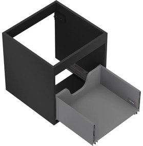 Mexen Box-A, závesná skrinka 45 cm, 1 zásuvka, čierna matná, 91AX0-0450-470-1-71