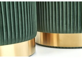 SADA 2x Taburet MONTY pr. 36/44 cm zelená/zlatá