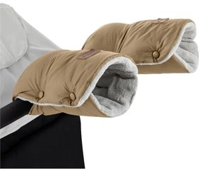 PETITE&amp;MARS - SADA Detský fusak 3v1 JIBOT + rukávniky na kočík hnedá