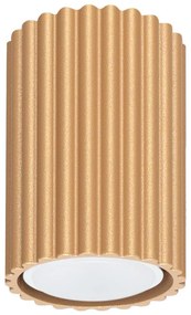 Sollux SL.1549 - Bodové svietidlo KARBON 1xGU10/10W/230V 10 cm zlatá