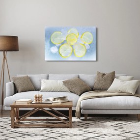 Obraz citróna v ľade (90x60 cm)