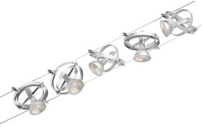 Paulmann 94436 - SADA 5xGU5,3/10W Bodové svietidlo CARDAN 230V matný chróm