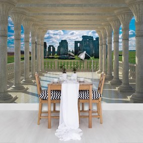 Fototapeta - Krajina Stonehenge (152,5x104 cm)