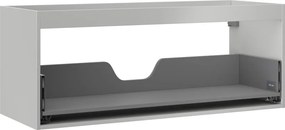 Mexen Box-A, závesná skrinka 120 cm, 1 zásuvka, sivá matná, 91AX0-1200-470-1-62