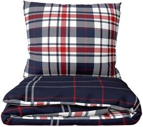 Flanelové posteľné obliečky Káro Oxford - 70 x 90 cm + 140 x 200 cm