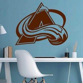 Veselá Stena Samolepka Hokejový tím Colorado Avalanche Farba: hnědá, Veľkosť: 100 x 81 cm