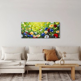 Obraz divokých kvetov (120x50 cm)