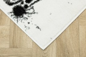 Koberec Lima 9365A biely / čierny