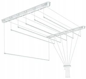 Erga Erga, stropný vešiak na sušenie bielizne 7x80 cm, biela, ERG-SEP-10SUSSUF0087P