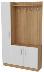 Predsieňová zostava Naturel White and Teak