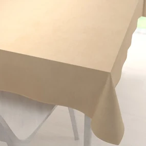 Biante Veľký zamatový obdĺžnikový obrus Velvet Premium SVP-006 Pieskovo béžový 180x260 cm