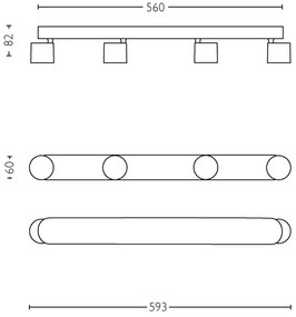 Philips 56244/31/P0 - LED Stmievateľné bodové svietidlo STAR 4xLED/4,5W/230V