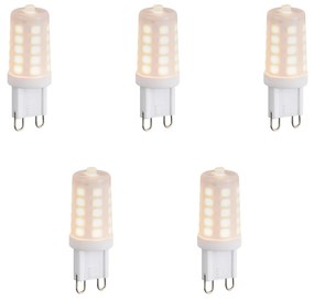 Sada 5 stmievateľných LED žiaroviek G9 Opal 1,2 W 100 lm 2200 K