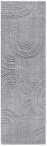ELLE Decoration, Koberec behúň Gallery 106091 Light Grey z kolekcie Elle, 80x240, šedá, obývacia izba