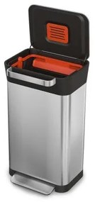 Nerezový odpadkový kôš so stlačovacou mechanikou odpadu JOSEPH JOSEPH IntelligentWaste™ Titan 30030