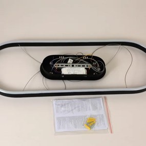 Brilagi - LED luster na lanku PONDIE LED/43W/230V 80x30 cm čierna