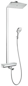 Hansgrohe Raindance Select E, Showerpipe 360 1jet s vaňovým termostatom, biela/chrómová, HAN-27113400