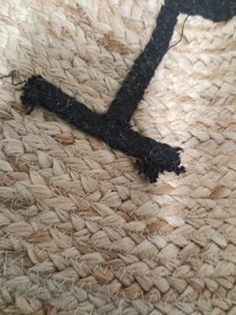 AKCIA Detský jutový koberec BEAR HEAD 100 cm II. akosť