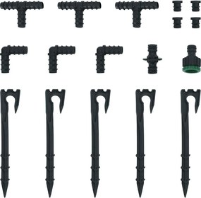 Záhradná priesaková hadica, čierna 0,6" 10 m, guma