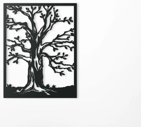 drevko Drevený obraz Jabloň Rozmer obrazu: 42,5 x 32,5 cm, Farba dekorácie: Čierna