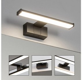 Brilagi - LED kúpeľňové osvetlenie zrkadla VESTRA LED/6W/230V 30 cm IP44 čierna BG2200