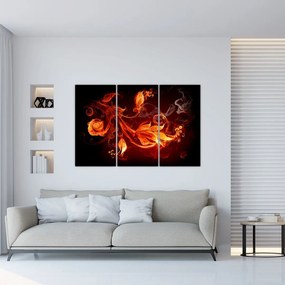 Abstraktné oheň - obraz