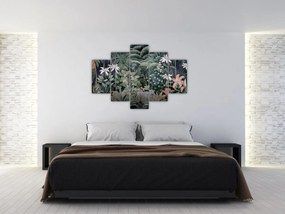 Obraz - Maľovaný vzor džungle (150x105 cm)