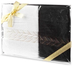 EUROFIRANY BAVLNENÝ UTERÁK GLOW SADA 50X90 CM, 70X140 CM VIACFAREBNÁ