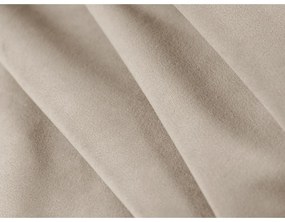 Béžové zamatové kreslo Abby – Micadoni