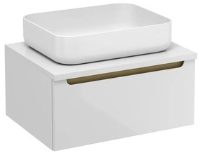 Kúpeľňová skrinka pod umývadlo Naturel Stilla 60x30x45 cm biela STILLAD06007DBI